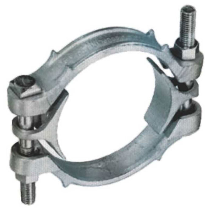 Abrazadera en Hierro Dúctil Galvanizado GOODEAGLEFLEX E-DI-DB0769 de 6 15/16 a 7 5/8 in con Doble Perno