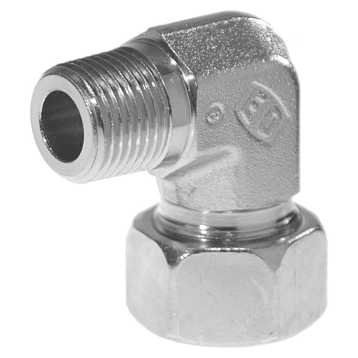 Adaptador Hidráulico Codo 90 Parker WE08LL1/8NPTCF DIN