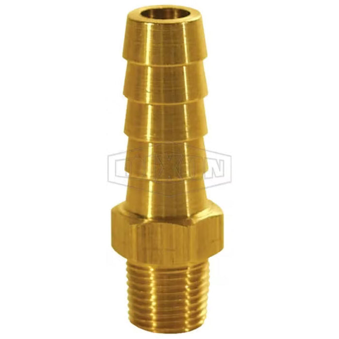 Conector Dixon SKU 1020604C – Adaptador NPTF Macho para 3/8" en Latón C360, Alta Resistencia