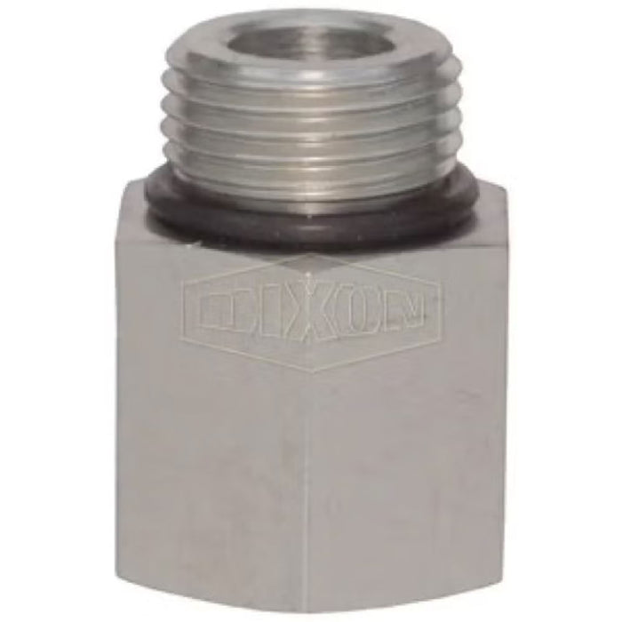 Conector Dixon SKU 6405-4-4 – Macho SAE O-ring Boss® a Hembra NPTF en Acero Zincado Rosca 1/4"-18