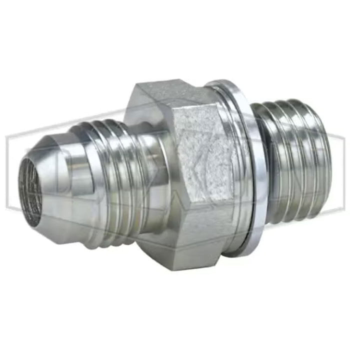 Conector Macho JIC 37º x Macho Métrico Dixon Serie M7400-6-12 – Acero zincado Rosca abocinada y métrica M12x1.5