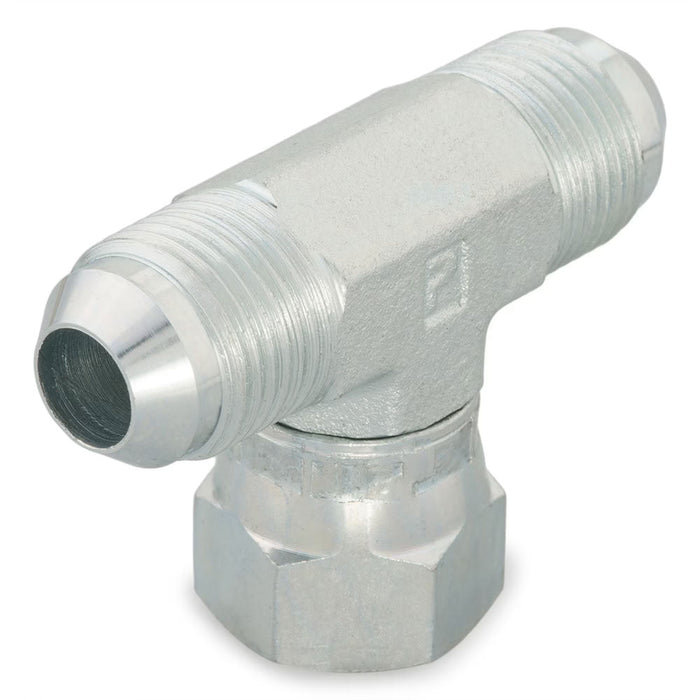 Conector T Parker 37° Flare JIC de 1/2" a 1/2" con Conexión Giratoria - SAE J514 Parte 8 S6X-S