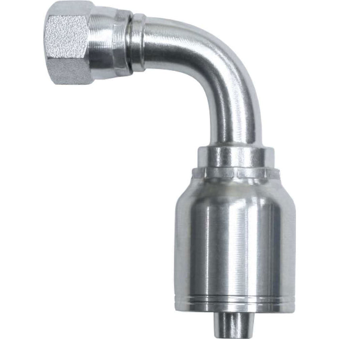 Conector hembra hidráulico codo de 90° GOODEAGLEFLEX E-FJX90S-06-06 en acero