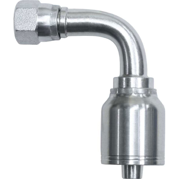 Conector hidráulico codo de 90° hembra en acero GOODEAGLEFLEX E-FJX90M-06-08