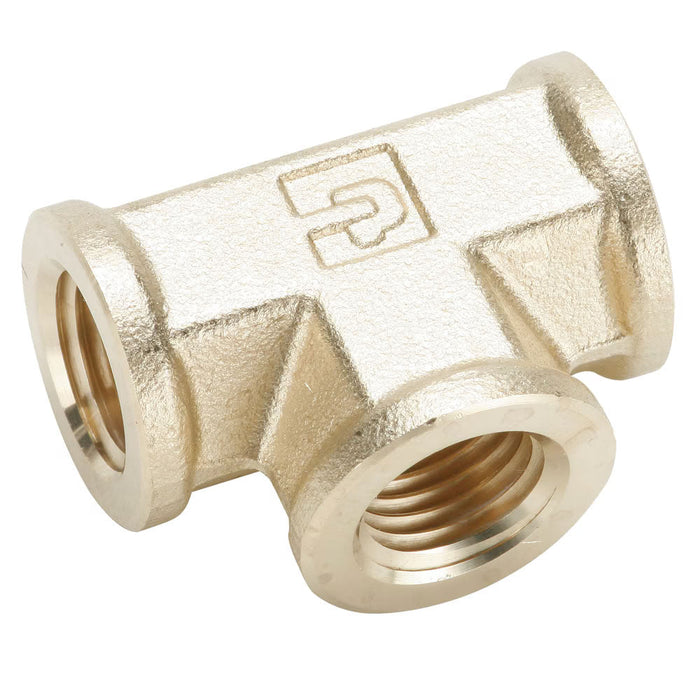 Conectores de latón de 1/8" Parker T roscado en bronce para aplicaciones hidráulicas - Parte 1203P-2