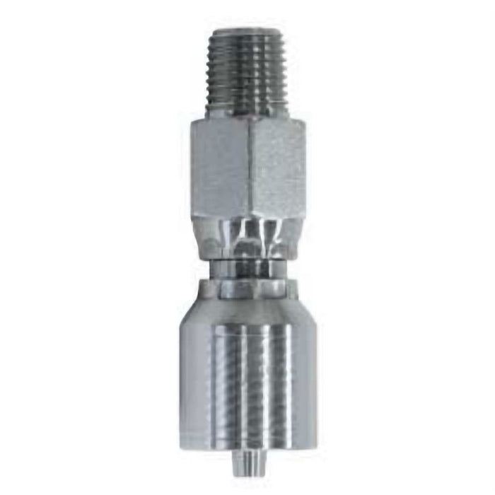 Conexión Hidráulica Macho recto NPTF GOODEAGLEFLEX E-MPX-06-06 en acero de 3/8 in