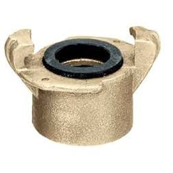 Conexión Rápida Hembra en Bronce GOODEAGLEFLEX E-BR-SB150 con 2 Garras Para Manguera Industrial Hidráulica NPT de 1 1/2 in