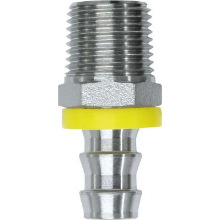 Conexión hidráulica macho NPTF GOODEAGLEFLEX E-LOC-RMP-04-04 en acero de 1/4 in
