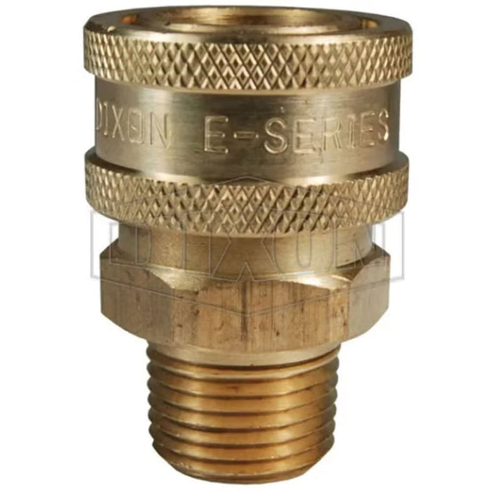 Cople Serie E Dixon SKU 3EM3-B – Paso-Directo con Rosca Macho NPTF en Latón de 3/8"