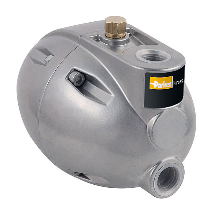 Descarga de condensado Parker HDF120NPTA serie HDF con flotador externo y tecnología de filtración