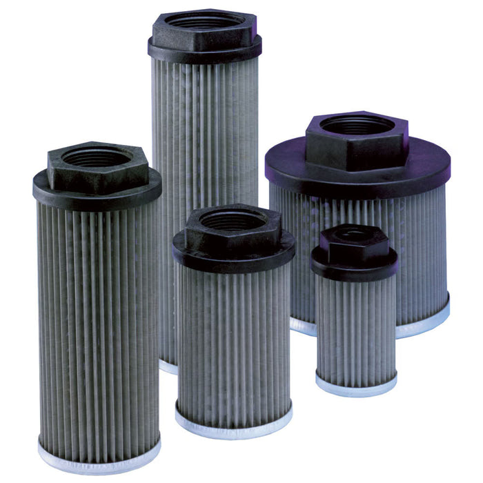Filtro hidráulico Parker 937497 en línea resistente en acero y nylon sin bypass