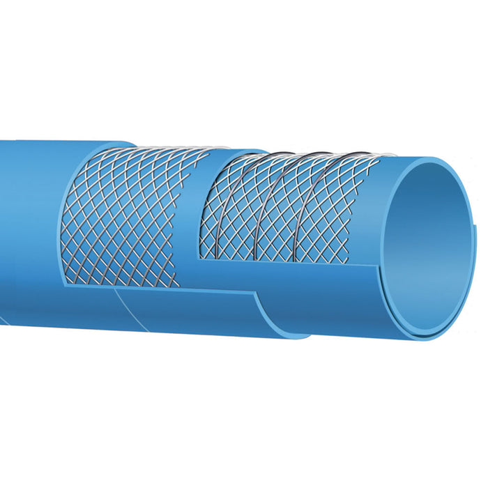 Manguera Industrial Alfagomma 2001836 Serie 509OE para Ácidos y Químicos de 2 1/2 in x 30.5m en UPE