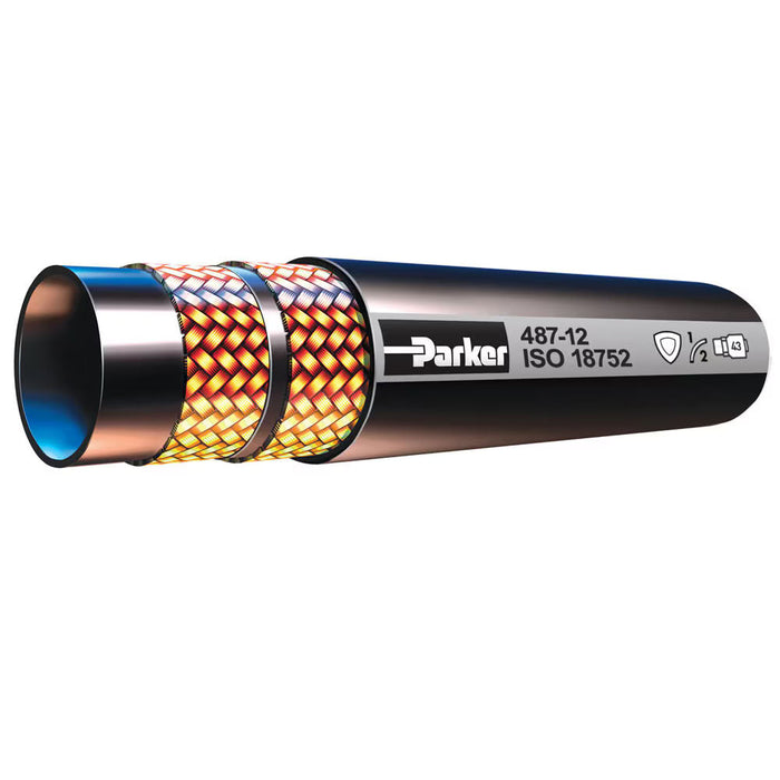 Manguera hidráulica Parker GlobalCore Serie 487 25 mm I.D. Parte 487TC-16-RL