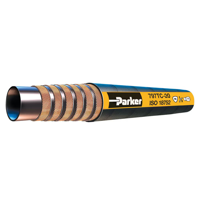 Manguera hidráulica Parker Serie 797 de 19 mm de diámetro interno – Parte 797TC-12-RL