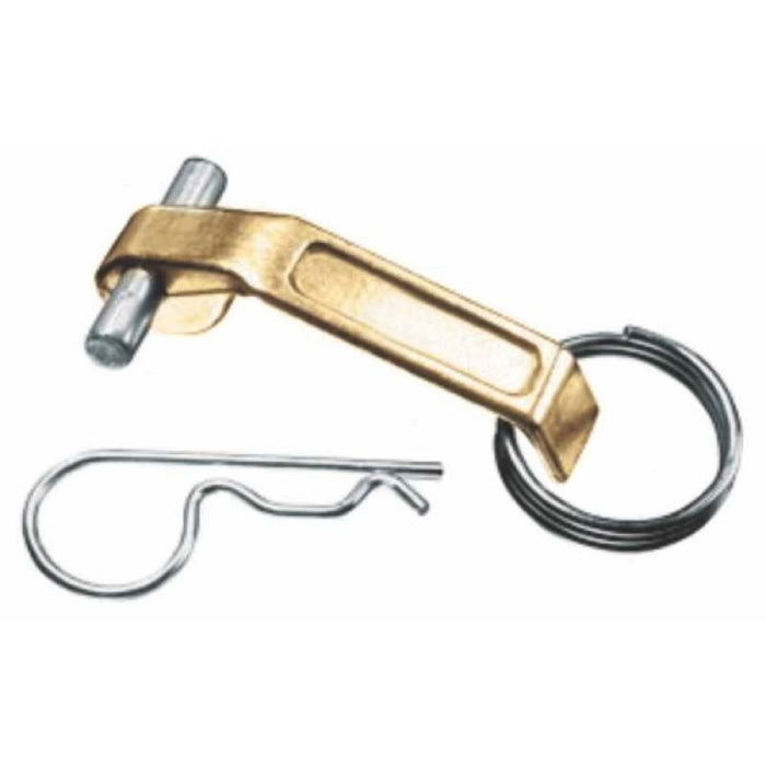 Manivela de Bronce GOODEAGLEFLEX E-BR-HA125 Incluye Pasadores y Clips Para Conexiones Rápidas 1 1/4 in a 2 1/2 in