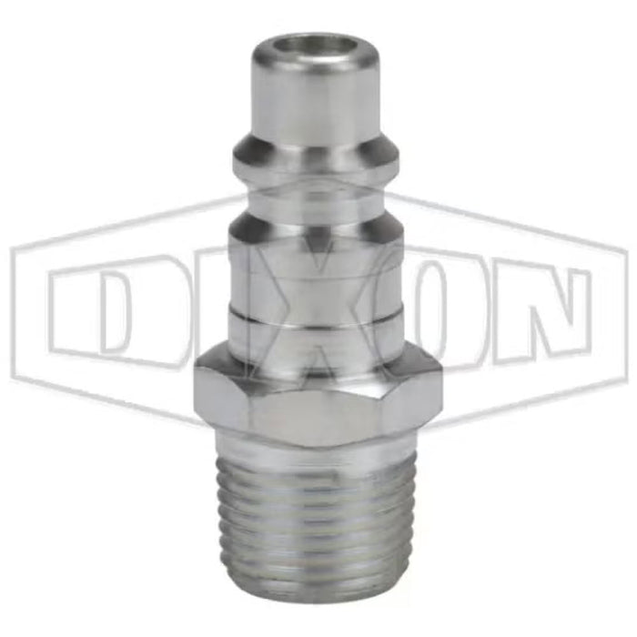 Niple Serie DF Dixon SKU D4M2 con rosca macho NPTF en acero diámetro de 1/4"