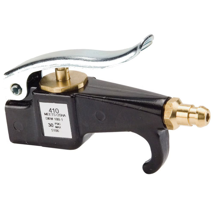 Pistola de soplado industrial Parker 410-N con boquilla de latón y control por palanca