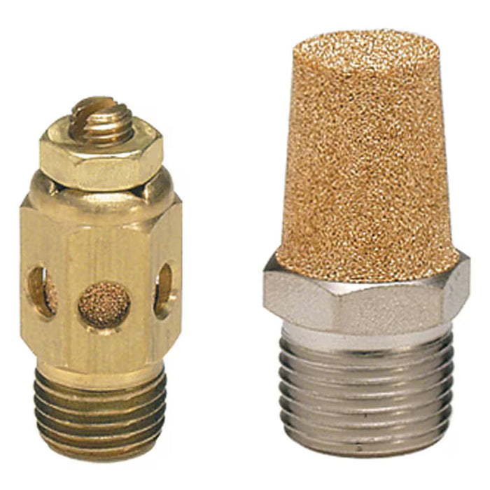 Silenciador y control de flujo Parker 045060060 serie EM en línea con conexión NPT de 3/8 pulgadas cuerpo en acero
