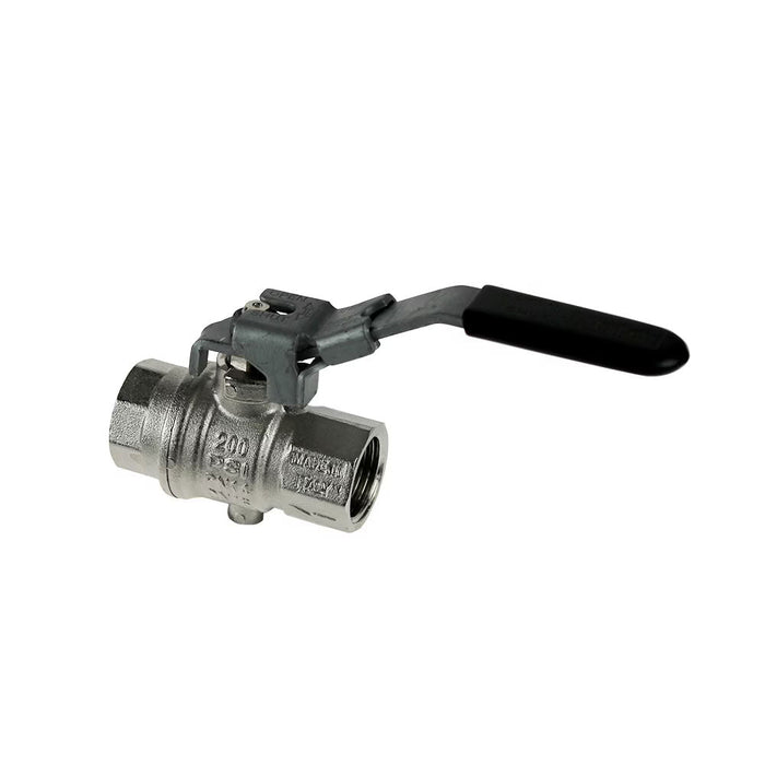 Válvula de Bola Legris Serie Estándar Rosca BSPP G3/8 Cuerpo de Latón Plateado – Parte BVG4P-3/8LOCK