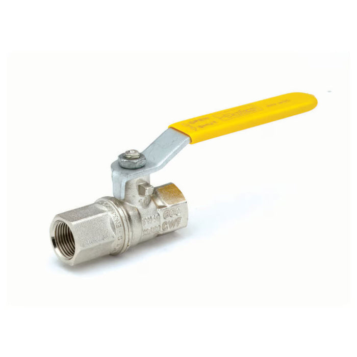 Válvula de Bola Parker Longitud Hembra a Hembra de 20 mm Material Latón Plateado – Parte BVG4-3/4L