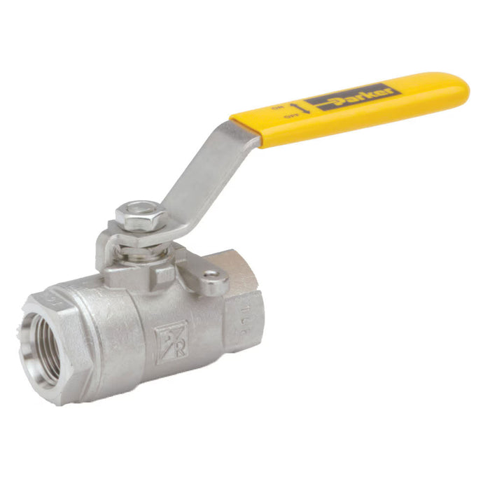Válvula de Bola Parker Serie V502SS-6 de 3/8" Acero inoxidable
