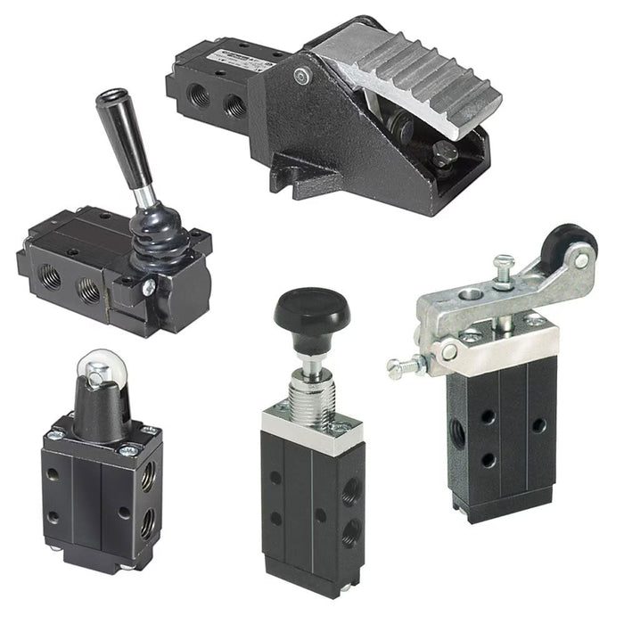 Válvula de control neumática Parker 529811000 serie DirectAir 2 con cuerpo en aluminio control manual y múltiples vías