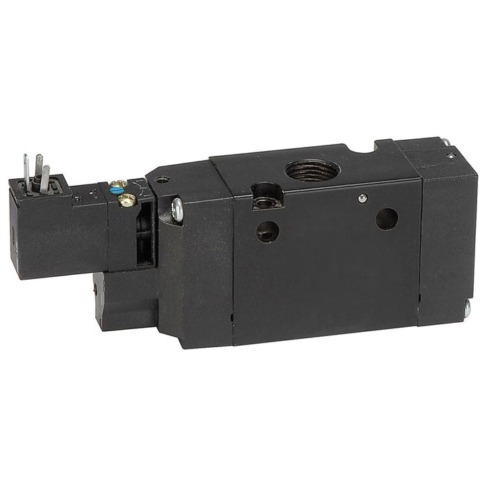 Válvula solenoide neumática Parker B512BB549C serie B5 en línea con puertos de 1/4 in y 3/8 in en serie