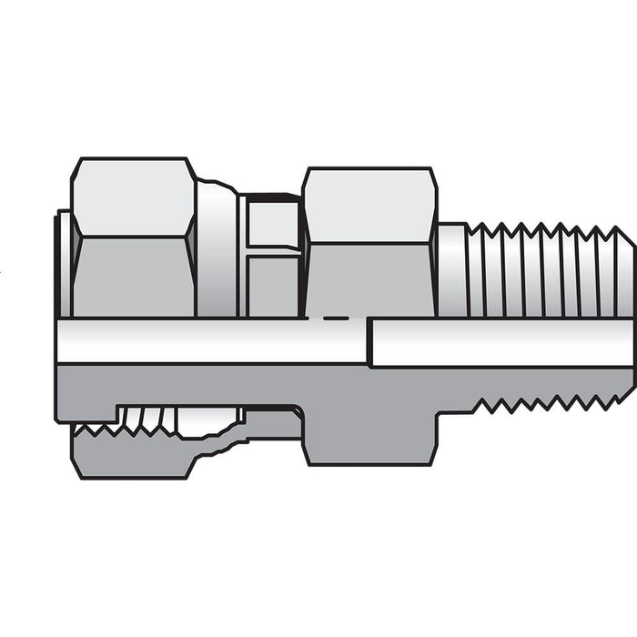 Conector Parker 10 F6L-S Seal-Lok ORFS 6000 psi