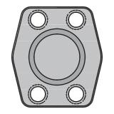 Brida Parker 16PQ1PSS Hidraulica 4 Pernos 5000 PSI