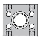 Brida Parker 20Q1PQ1PJQ1PSX 4-Bolt — 4000 PSI SAE