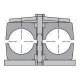 Abrazadera Parker H3222/222-PP — Polipropileno R2