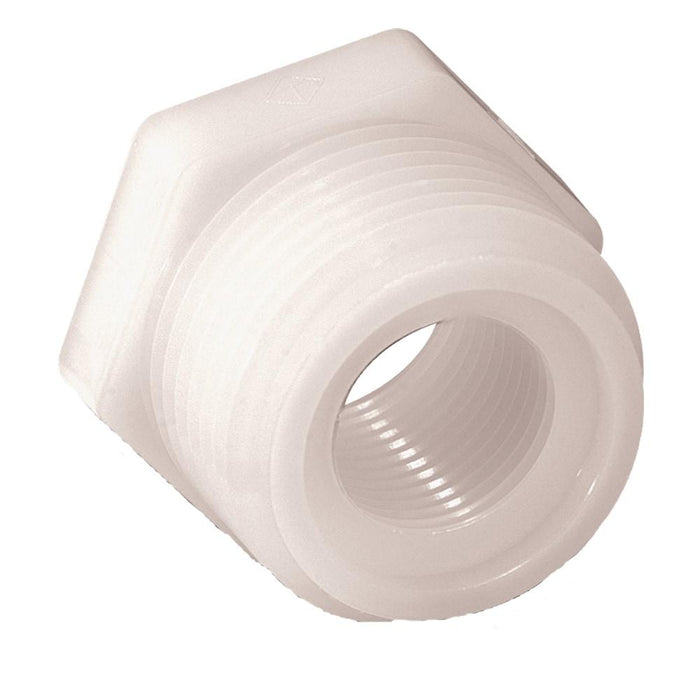 Reductor Parker 309P-6-2N 3/8" a 1/8" NPT Nylon Blanco