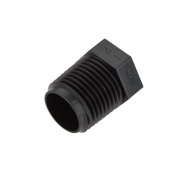 Tapón Parker 318P-2PP 1/8" Polipropileno Negro NPT