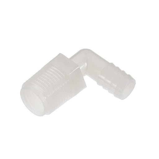 Codo Parker 329HB-4-6N — Nylon Blanco 1/4" 90° NPT