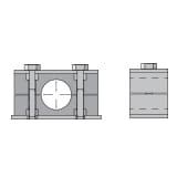 Abrazadera Parker 6508-HPP Tubo Polipropileno