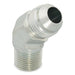 Codo Parker 6V3MXS — 45° Triple-Lok JIC BSPT