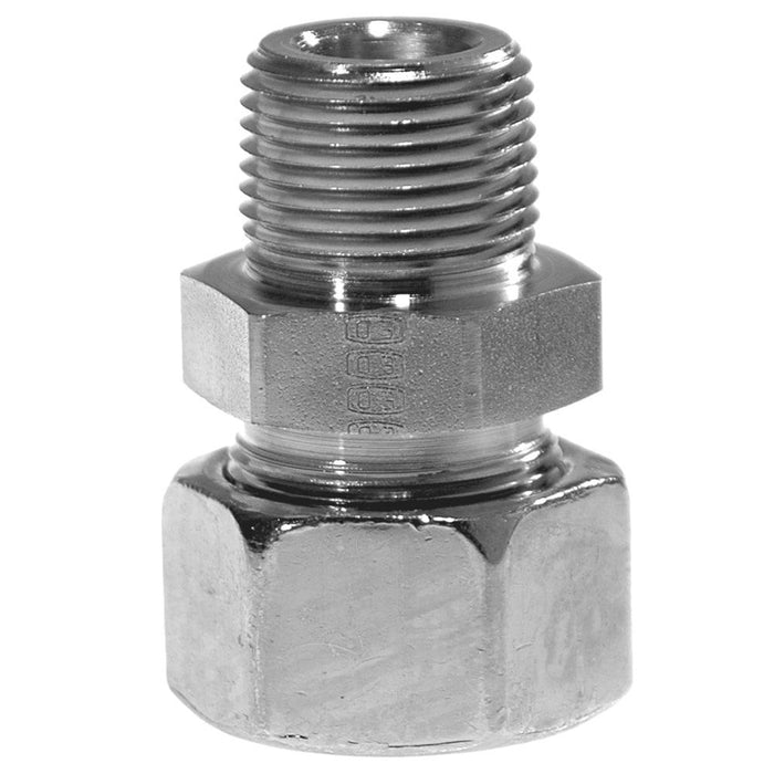 Conector Parker GE06L1/8NPT71 — Ermeto DIN Macho Acero Inox