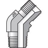 Adaptador Parker 8V3P4S — JIS 60° Acero 5000 psi