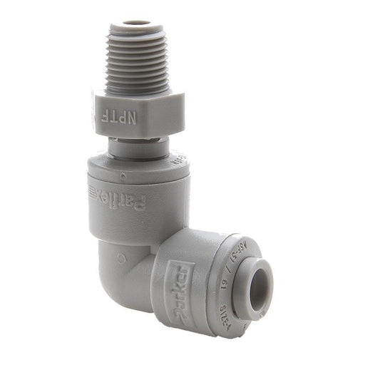 Codo Parker A4MES4-MG — 1/4 Acetal Giratorio NPT