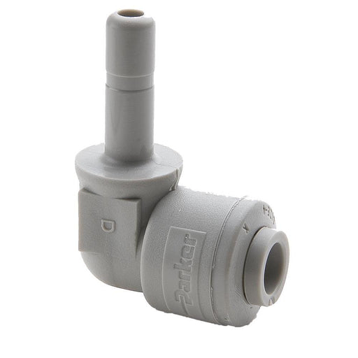 Codo Parker A4TEU6-MG — 90° Acetal 1/4" a 3/8" Tubo
