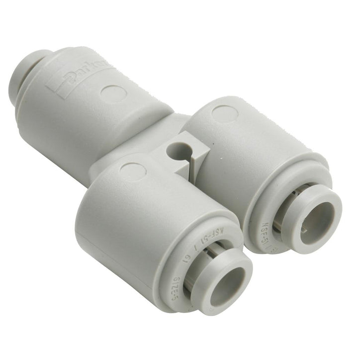 Conector Y Parker A6WY4-MG Acetal 3/8" a 1/4" FDA
