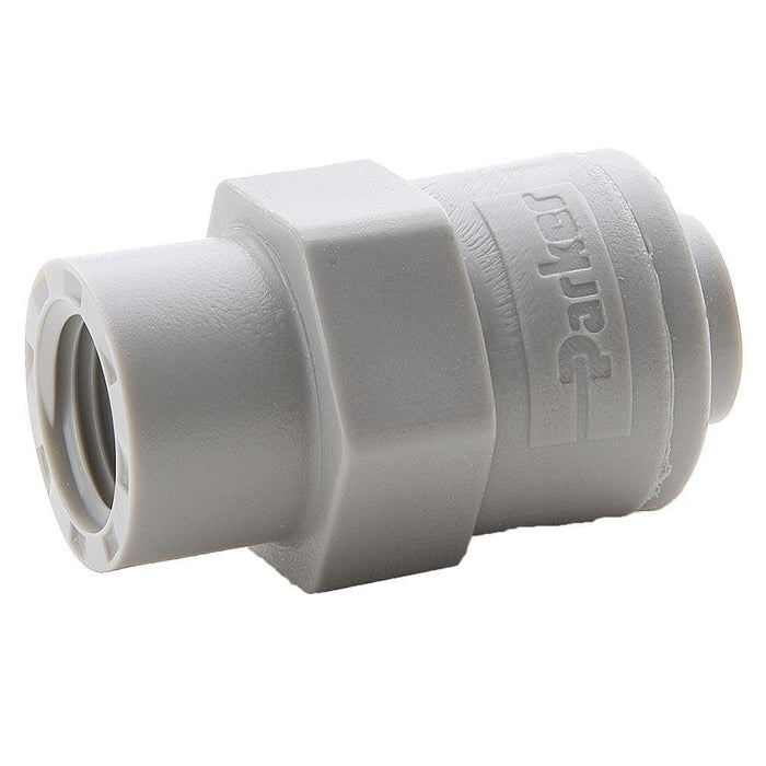 Conector Parker A8FC6-MG — 1/2" Acetal con NPT 3/8"
