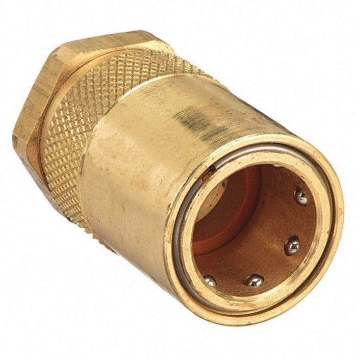 Acoplador Parker P308-01A-HF Manga Latón de 3/8 in NPTF Sin Válvula Cuerpo de 3/8 in