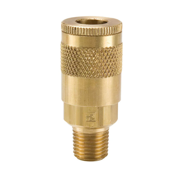 Acoplador Rápido Industrial Parker B16 Tru Flate NPT Macho de 1/2 in para Aire en Latón