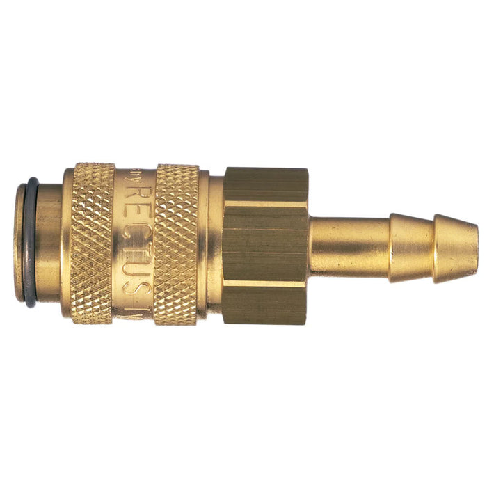 Acoplador Rápido Parker 21KATF08MPX Serie 21 Hembra para Aire y Agua Conexión Barb de 8 mm en Latón