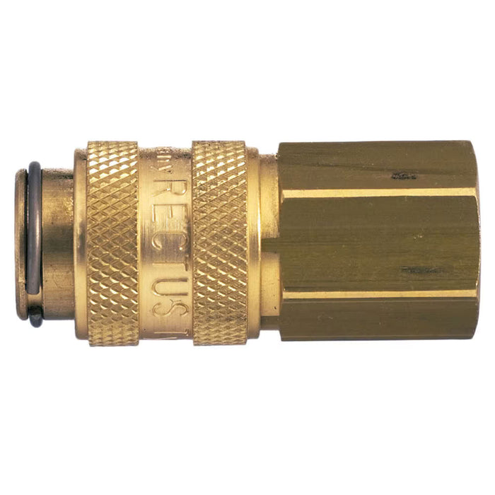 Acoplador Rápido Parker 21KBIW10MPN Serie 21 Hembra Doble Shut-Off para Aire y Agua Conexión Hembra BSPP G1/8 en Latón