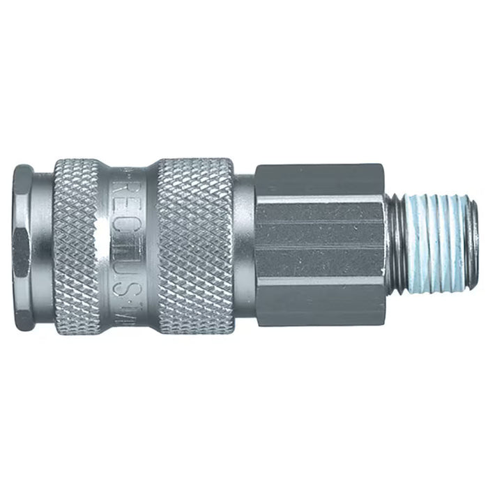 Acoplador Rápido Parker 25KAAK21MPN Serie 25 Hembra para Aire y Agua Conexión Macho BSPT R1/2 en Latón