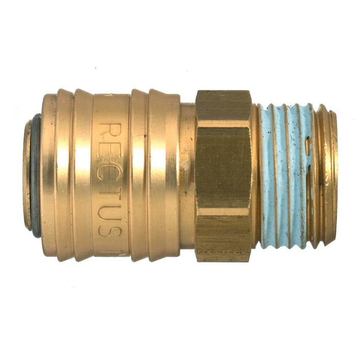 Acoplador Rápido Parker 26KAAW13MPX Serie 26 Hembra para Aire Conexión Macho BSPP G1/4 en Latón