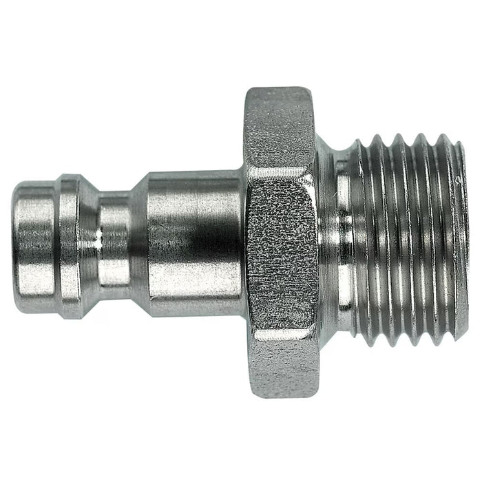 Acoplamiento Rápido Neumático Parker 21SFAW10EXX Macho Serie 21 Paso Recto sin Válvula Conexión Macho BSPP G1/8 en Acero Inoxidable