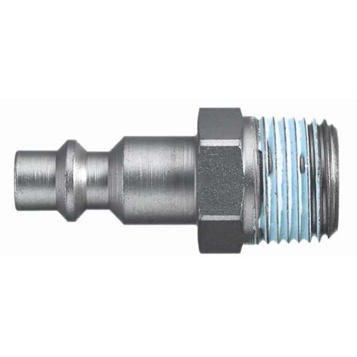 Acoplamiento Rápido Neumático Parker 23SFAK21SXN Macho Serie 23 Paso Recto sin Válvula Conexión Macho BSPT R1/2 en Latón